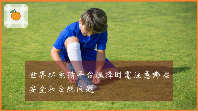 世界杯竞猜平台选择时需注意哪些安全和合规问题